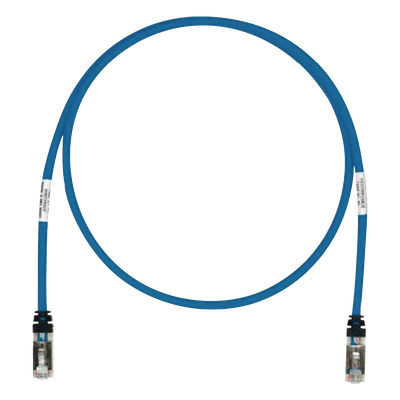 Patch Cord Cat6a, Blindado S/ftp, Cm/ls0h, 10 Metros (32.81 Pies), Color Azul