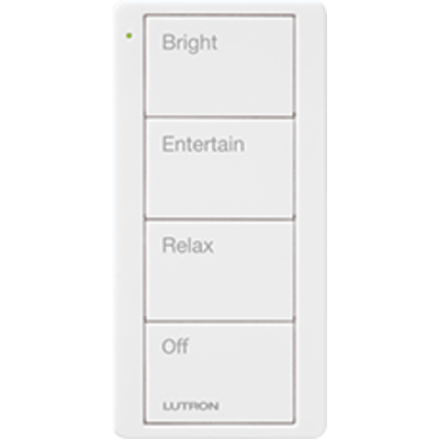 Control remoto inalambrico PICO, con escenas predefinidas para espacio en sala..