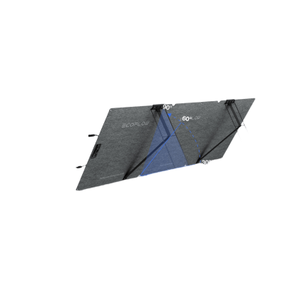 Módulo Solar Bifacial, Portátil Y Flexible De 160w Recomendado Para Estaciones Portátiles Ecoflow / Ajuste De Ángulo / Carga Eficiente / Incluye Cable Xt60 A Mc4
