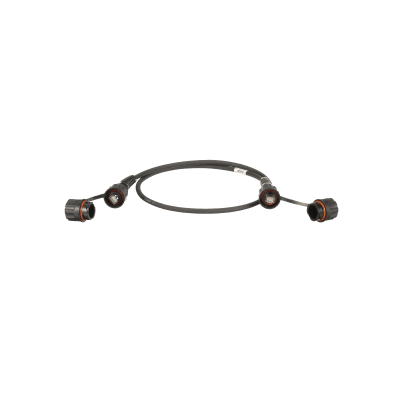 Patch Cord Cat6A IndustrialNet, Blindado S/FTP, Con Un Plug Industrial y Tapa, 1 Metro