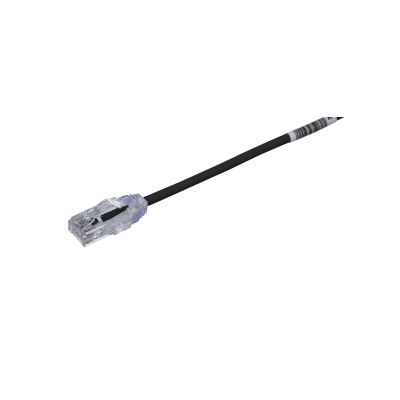 Cable De Parcheo Tx6, Utp Cat6, Diámetro Reducido (28awg), Color Negro, 13.72 Metros (45 Pies)