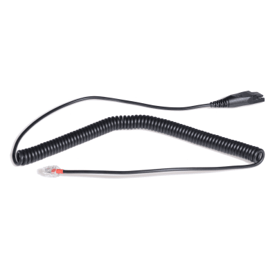 Cable Qd A Rj9 De Repuesto Yealink Para Conexión De Diademas Profesionales A Teléfonos De Escritorio