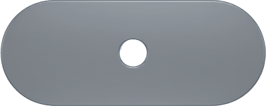 Tapa De Refacción Para Cubierta De Torniquetes Hikvision Ds-k3g411 / Cubre Orificios Para Montaje De Terminal Facial En Caso De No Uso