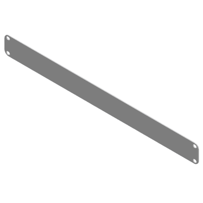 Tapa Ciega Para Rack / 1 Unidad (1u) / 19 Pulgadas / Acero Calibre 14 / Pintura Electrostática Blanca / 483 X 44 Mm (19 X 1.73 In)
