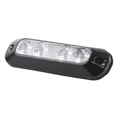Luz Perimetral / 4 Leds Ultra Brillantes Bicolor / 22 Patrones De Destello / 12-24 Vcc / 4.7' X 0.8' X 1.4'