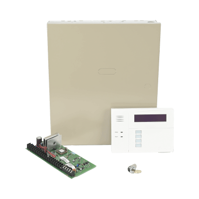 Sistema de alarma VISTA48/6162RF con Gabinete, Transformador y teclado Alfanumérico con receptor RF