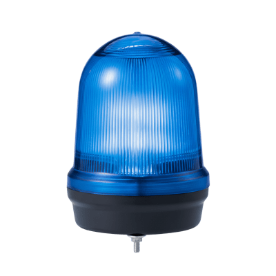 Led Con Patrones Fijo/intermitente, Estroboscópico Y Simulación Rotatorio, Color Azul De 110-240 Vca