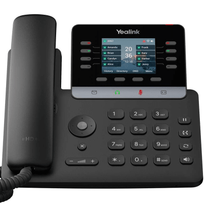 Teléfono Ip Empresarial Yealink Sip-t73u Profesional Con 12 Líneas Sip Y Pantalla A Color
