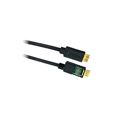 Cable Hdmi Activo 4k A 60hz | Hdr, Triple Blindaje, K-lock | Ca-hm (10.70 Mts / 35 Ft)