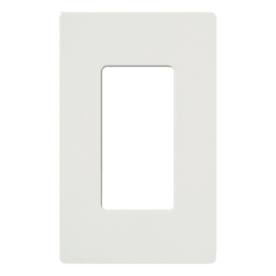 Placa de pared 1 espacio, para atenuador (dimmer), switch ó control remoto inalámbrico LUTRON.