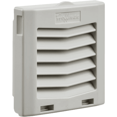 Rejilla De Escape Para Ventilador Con Filtro Hg / Protección Ip54 / Compatible Con Ventiladores Hf04 De 4 In (102 Mm) / De Plástico / Color Gris Claro