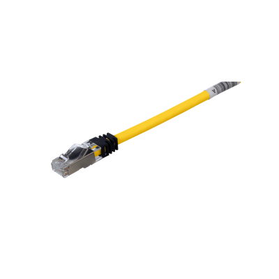 Patch Cord Cat6a, Blindado S/ftp, Cm/ls0h, 3 Metros, Color Amarillo