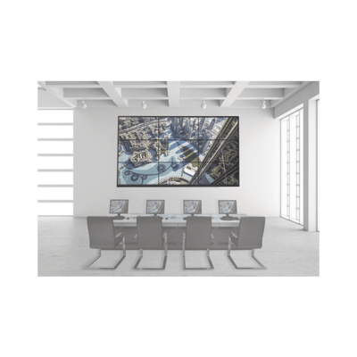 Kit Videowall 3x2 / Incluye 6 Pantallas De 55" / Decoder / Base De Pared / Accesorios De Instalación