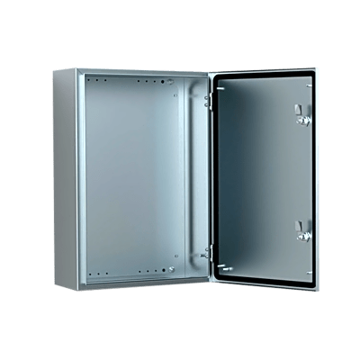 Gabinete De Acero Inoxidable 304l Asr Ip66 / 600x400x210 Mm (23.6x15.7x8.3 In) / 2 Cerraduras / Montaje Placa 2 Mm