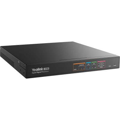 Procesador De Audio Yealink Ap08 Dsp Con 16x16 Canales Dante Y Poe+