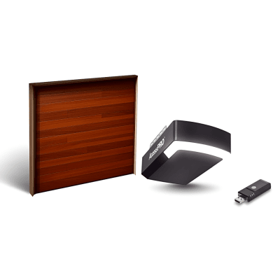 Kit Completo Incluye /puerta D/ Garage / Apdoorgf 18x7 Pies / Lisa Linea Central / Color Blanco / Insulada / Interfase Accesswifi / Motor Fs1000m / 1/2hp / Fuerte/silencioso/luz Led/motor Dc .