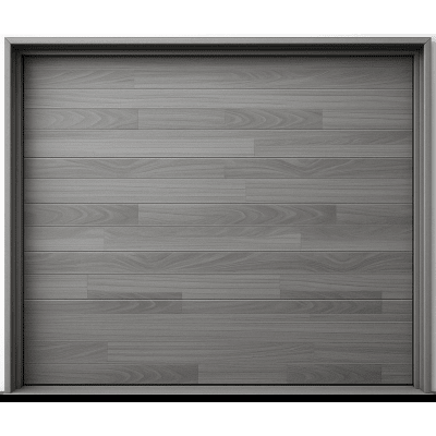 Puerta De Garage De Alta Calidad / Estilo Americano / Acabado Laminado Premium / Color Gris / 16x9 Pies.