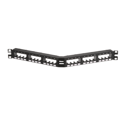 Panel De Parcheo Modular Mini-com (sin Conectores), Angulado, Sin Blindaje,  Con Números Pre-impresos, De 24 Puertos, 1ur