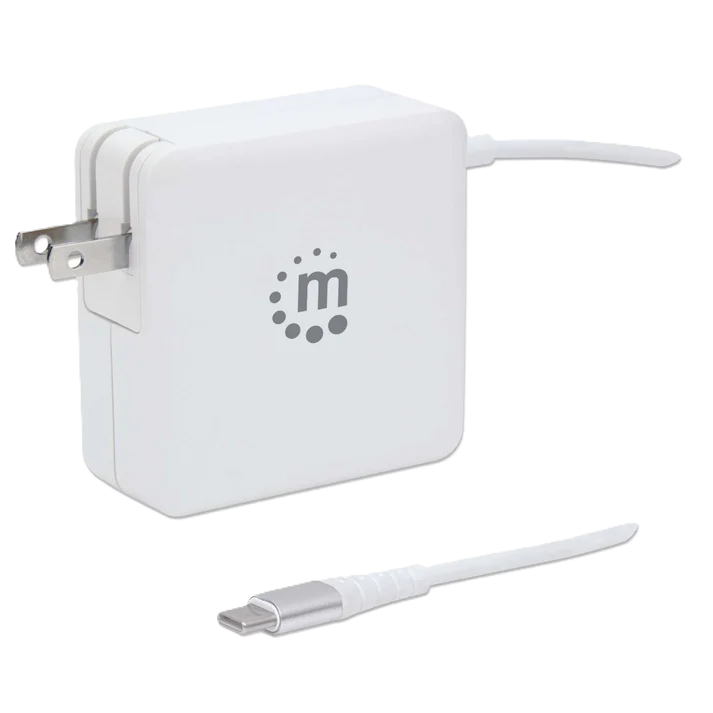 Cargador/manhattan/180245/cargador De EnergÍa Pd Con Cable Usb-c Integrado  60 W