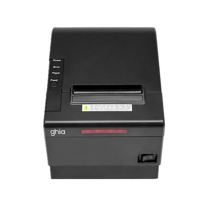 Miniprinter Termica Cocina Ghia Gtp802 / 80 Mm / Alarma Luz Y Sonido / Usb, Ethernet, Rj11 / Autocortador / 150mms / Negra