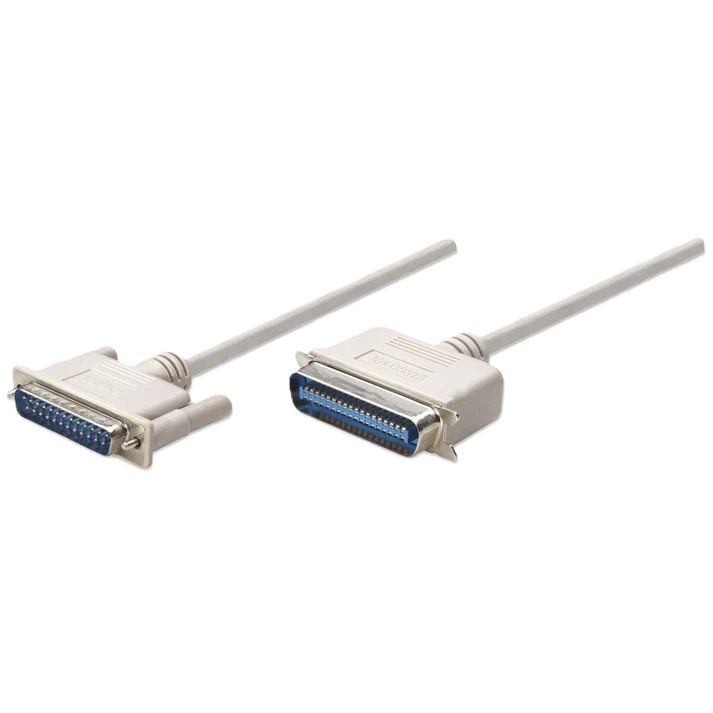 Cable Impresora,manhattan,303033, Bitronics  1.8m,db25 A Centronics 36 1.8m Macho-macho