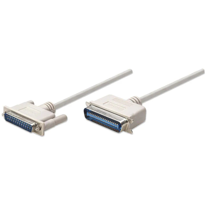 Cable Impresora,manhattan,303033, Bitronics  1.8m,db25 A Centronics 36 1.8m Macho-macho