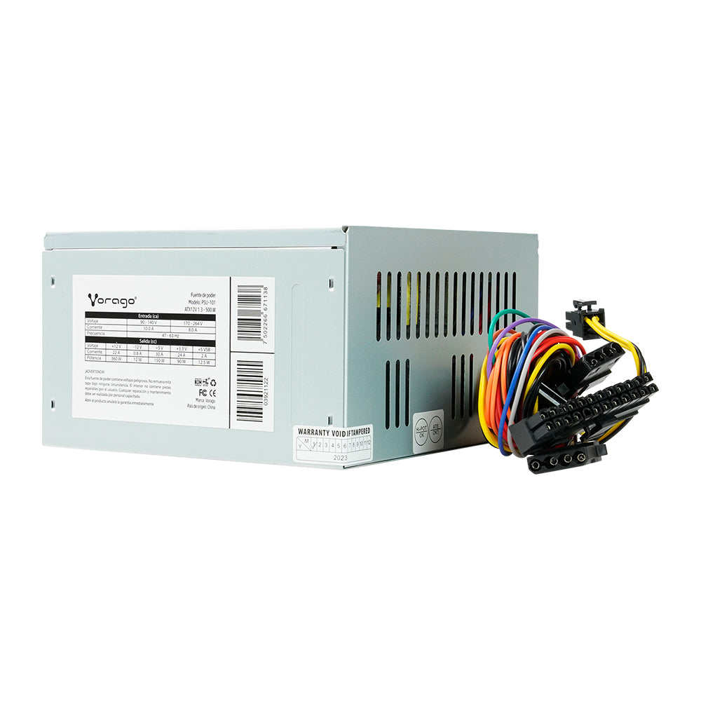 Fuente De Poder Vorago Psu-101 500w 2 X Sata Caja