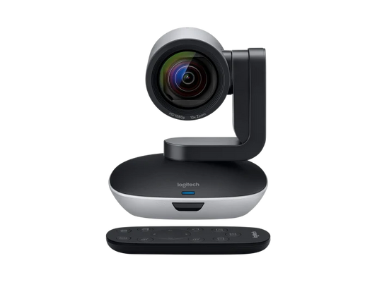 Camara Ptz Pro 2 Logitech Fhd 1080p Zoom 10x Hd Campo Visual 90° Ideal Para Aulas Auditorios Y Salas Grandes. Videoconferencia