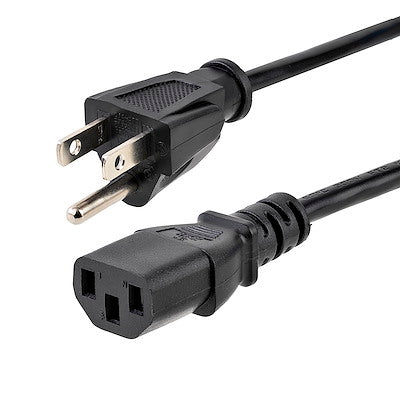 Paquete De 10 Cables De Corriente De 3m Estandar De Alimentacion Para Computadora - 18 Awg - Nema5-15p A C13 - 10a 125v - Startech.com Mod. Pxt1011010pk