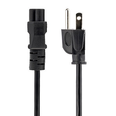 Cable De Corriente De 1.8m Estandar Para Laptop - 18awg - Nema 5-15p A C5 - Mickey Mouse - Cable De Alimentacion Para Laptop - Startech.com Mod. Pxt101nb3s