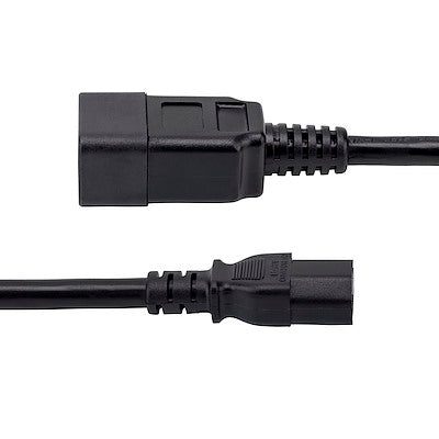 Cable De Corriente De 90cm De Extension - C14 A C13 - 14 Awg - 15a 125v - De Servicio Pesado - Startech.com Mod. Pxt100143