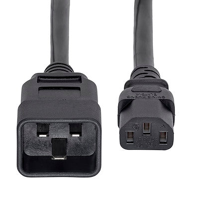 Cable De Corriente De 90cm De Extension - C14 A C13 - 14 Awg - 15a 125v - De Servicio Pesado - Startech.com Mod. Pxt100143