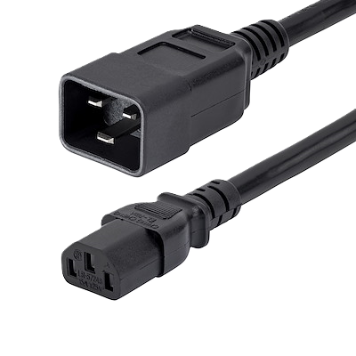 Cable De Corriente De 90cm De Extension - C14 A C13 - 14 Awg - 15a 125v - De Servicio Pesado - Startech.com Mod. Pxt100143