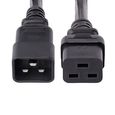 Cable De Corriente De 1.8m De Extension - 14awg - C19 A C20 - 15a 250v - Servicio Pesado - Cable De Alimentacion - Startech.com Mod. Pxtc19c20146