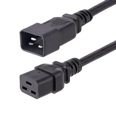 Cable De Corriente De 1.8m De Extension - 14awg - C19 A C20 - 15a 250v - Servicio Pesado - Cable De Alimentacion - Startech.com Mod. Pxtc19c20146