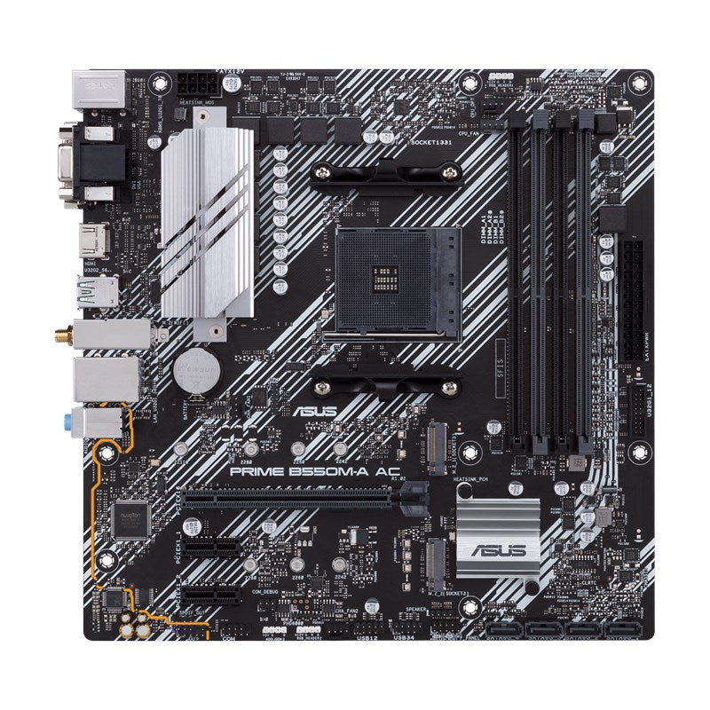 Mb Asus B550 Amd S-am4 5a Gen/4x Ddr4 2666/hdmi/dvi/d-sub/m.2/6x Usb 3.2/wifi/bluetooth/micro Atx/gama Media/rgb
