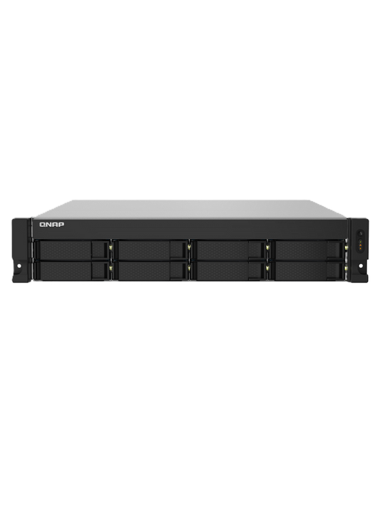 Nas Qnap Ts-832pxu-rp-4g/fuente Redundante/ 8 Bahias Sata Hdd 3,5/rack 2u/nucleo Cuadruple 1.7ghz/4gb Ddr4 Udimm Ampliable A 16gb/2 Pto 2,5 Gbe /2 Pto 10 Gbe /usb 3.2 X4/ Hotswap/ No Incluye Discos