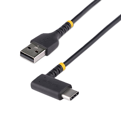 Cable 1m Usb A A Usb C Acodado En Ngulo Recto - Cable Usb-c De Carga Rapida De Alta Resistencia - Usb 2.0 A A Usb Tipo-c - Startech.com Mod. R2acr-1m-usb-cable