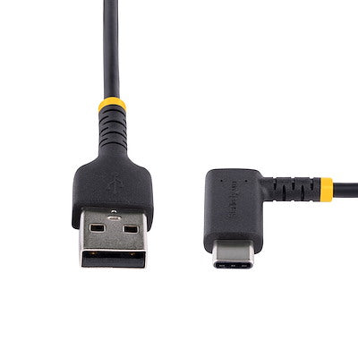 Cable 1m Usb A A Usb C Acodado En Ngulo Recto - Cable Usb-c De Carga Rapida De Alta Resistencia - Usb 2.0 A A Usb Tipo-c - Startech.com Mod. R2acr-1m-usb-cable