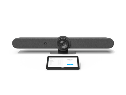 Sistema De Videoconferencia Logitech Rally Bar All In One 4k 30fps Zoom 15x Hd Ideal Para Salas Medianas Y Grandes Grafito.