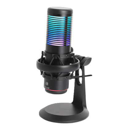 Microfono/manhattan/102674/micrÓfono De Condensador Usb Con Led Rgb Y CancelaciÓn De Ruido