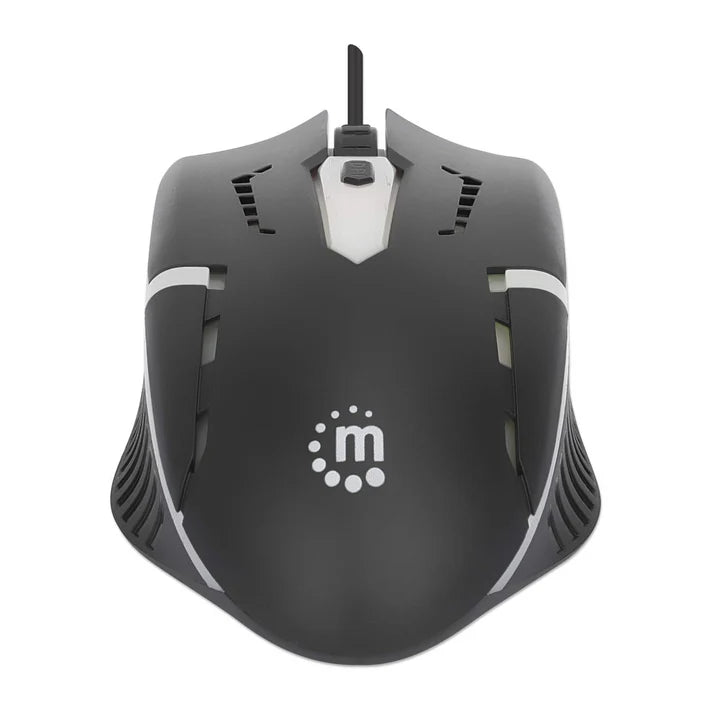Mouse,manhattan,190206, Óptico Luminiscente Rgb Usb Negro