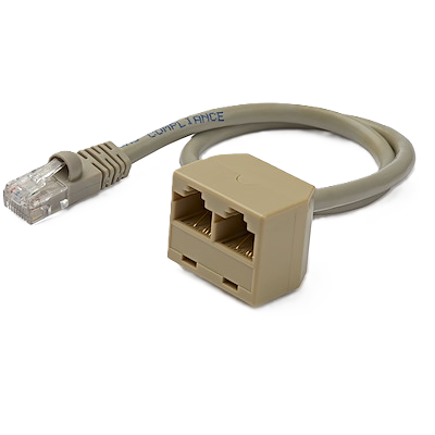 Cable Adaptador Multiplicador Divisor Splitter Rj45 2 A 1 - Hembra A Macho - Divisor Splitter Para Cable De Red Ethernet Rj45 - Startech.com Mod. Rj45splitter