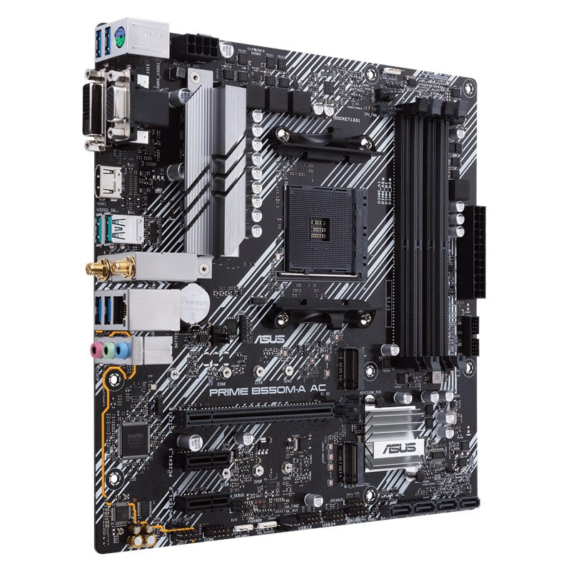 Mb Asus B550 Amd S-am4 5a Gen/4x Ddr4 2666/hdmi/dvi/d-sub/m.2/6x Usb 3.2/wifi/bluetooth/micro Atx/gama Media/rgb