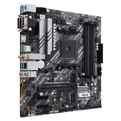 Mb Asus B550 Amd S-am4 5a Gen/4x Ddr4 2666/hdmi/dvi/d-sub/m.2/6x Usb 3.2/wifi/bluetooth/micro Atx/gama Media/rgb