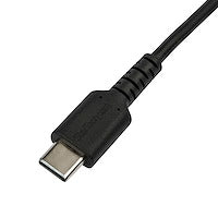 Cable De Carga De 2m Usb-c A Lightning - Color Negro - Cable Usb De Carga Y Alta Resistencia - Certificado Mfi Apple - Startech.com Mod. Rusbcltmm2mb