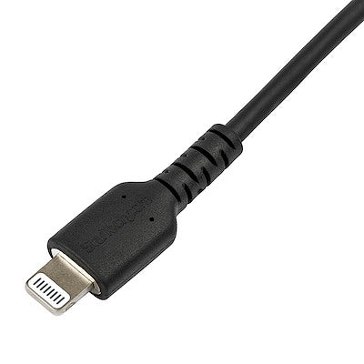 Cable De Carga De 2m Usb-c A Lightning - Color Negro - Cable Usb De Carga Y Alta Resistencia - Certificado Mfi Apple - Startech.com Mod. Rusbcltmm2mb