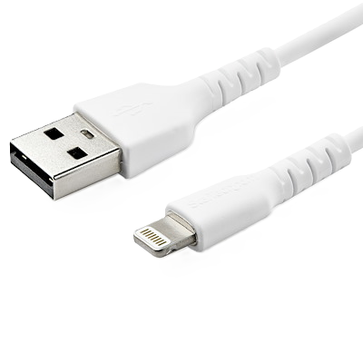 Cable De Carga De 1m Usb A Lightning - Cable Lightning Certificado Mfi Apple - Cable Lightning De Servicio Pesado - Blanco - Startech.com Mod. Rusbltmm1m