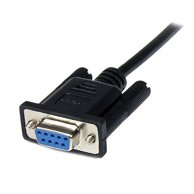 Cable Serial De 2m Modem Nulo Null Serial Db9 Hembra A Macho - Negro - Startech.com Mod. Scnm9fm2mbk