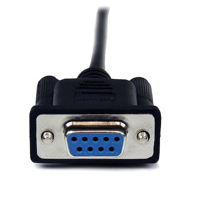 Cable Serial De 2m Modem Nulo Null Serial Db9 Hembra A Macho - Negro - Startech.com Mod. Scnm9fm2mbk